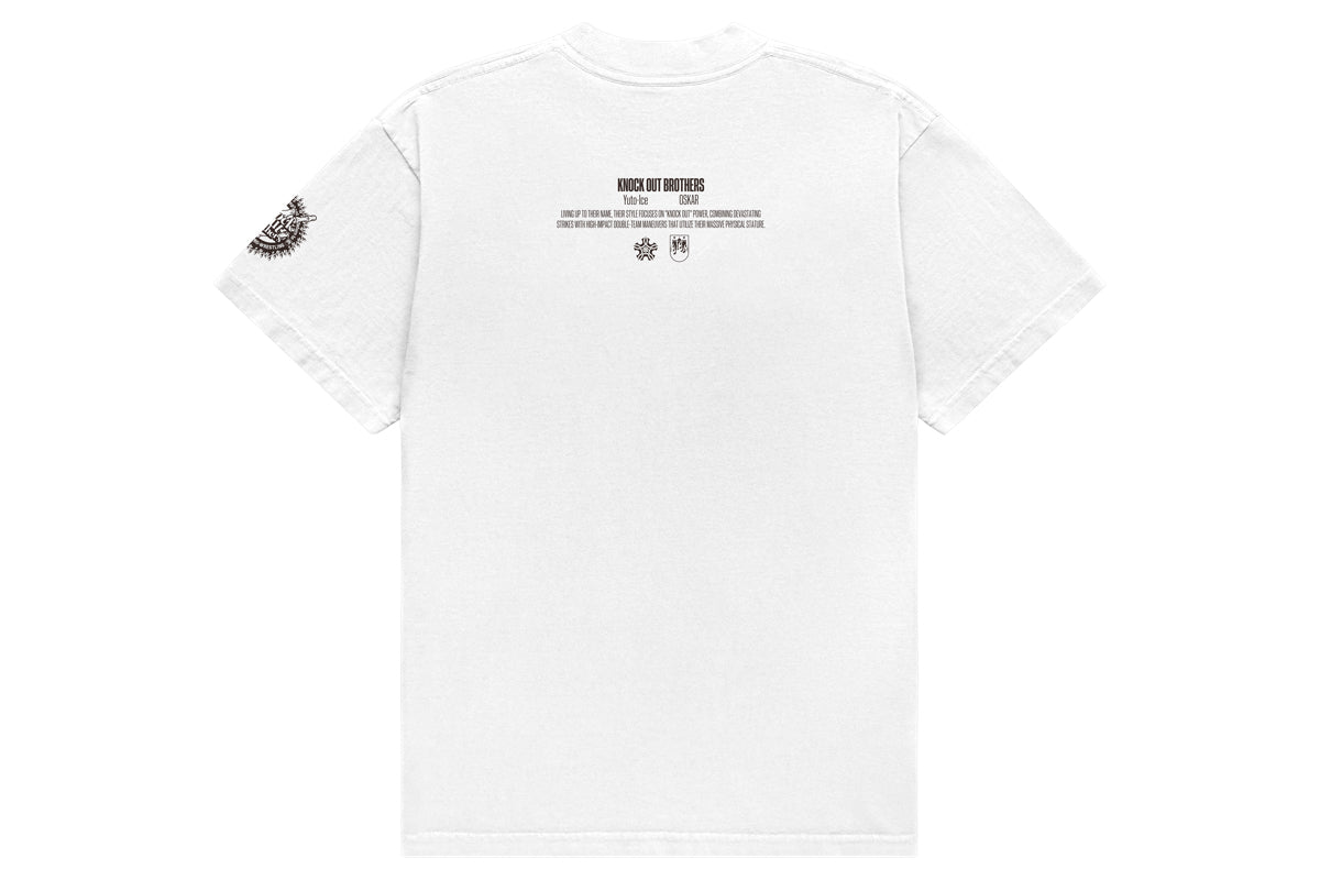 【9/13以降お届け】Knock Out Brothers「K.O.B 1st Anniv.」Tシャツ（ホワイト）