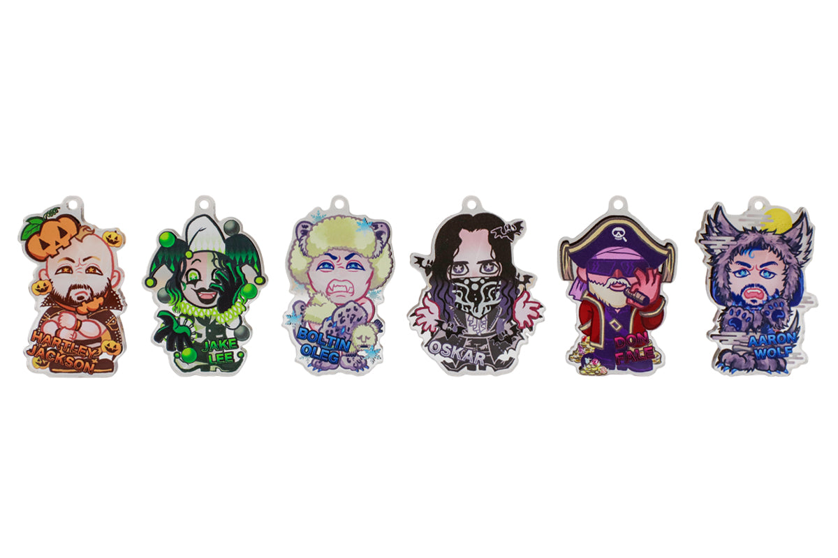 【ランダム6種】新日本プロレス MONSTER WRESTLERS ランダムレイヤード アクリルキーホルダー
