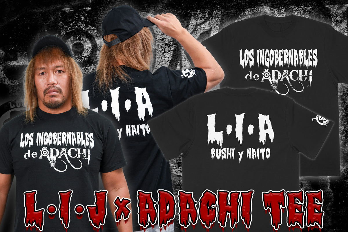 L・I・J×ADACHI Tシャツ（ブラック）