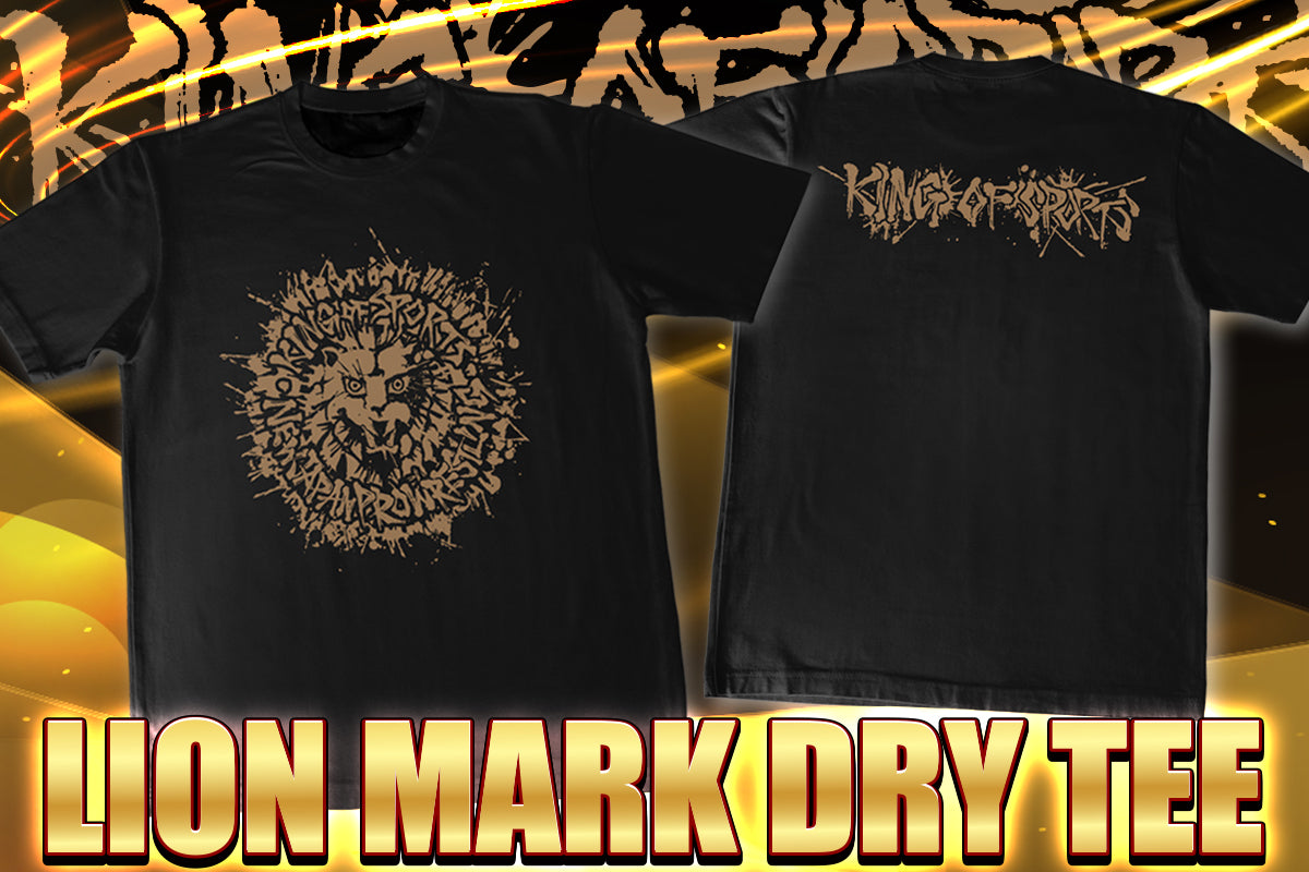 ライオンマーク ドライTシャツ（2026・ブラック×ゴールド）