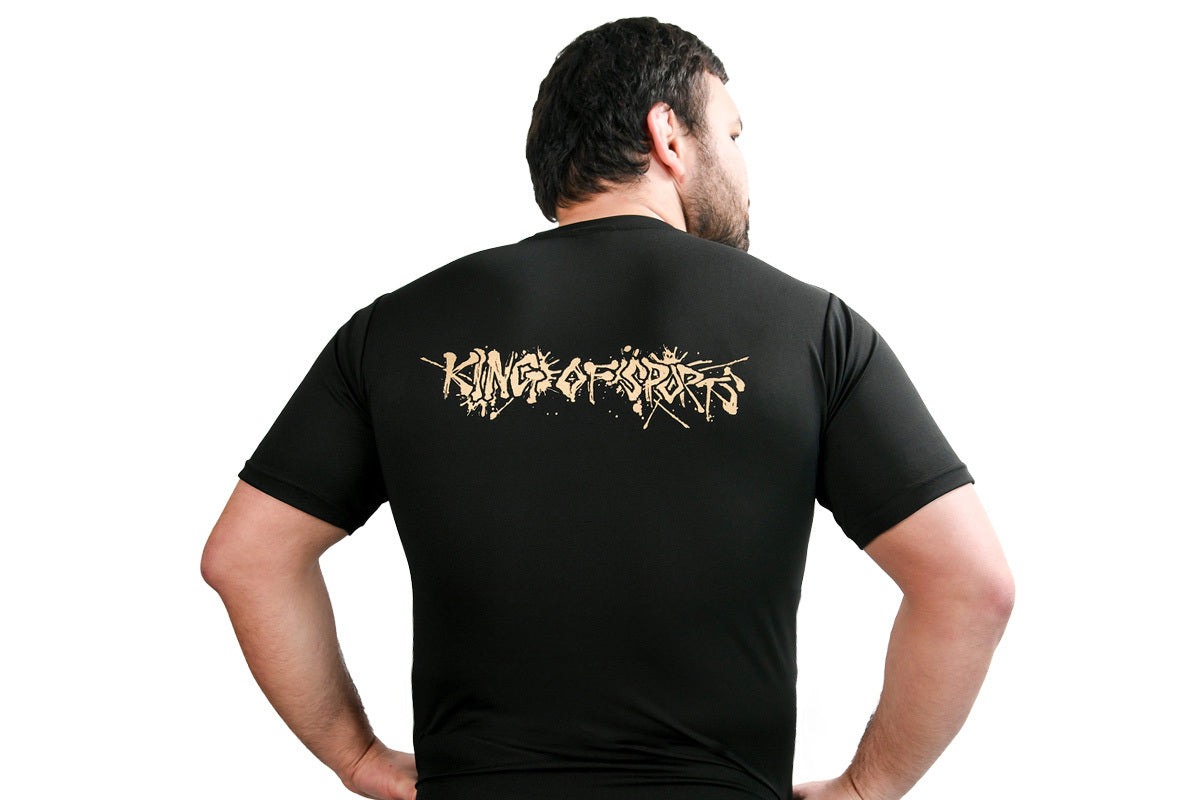 ライオンマーク ドライTシャツ（2026・ブラック×ゴールド）