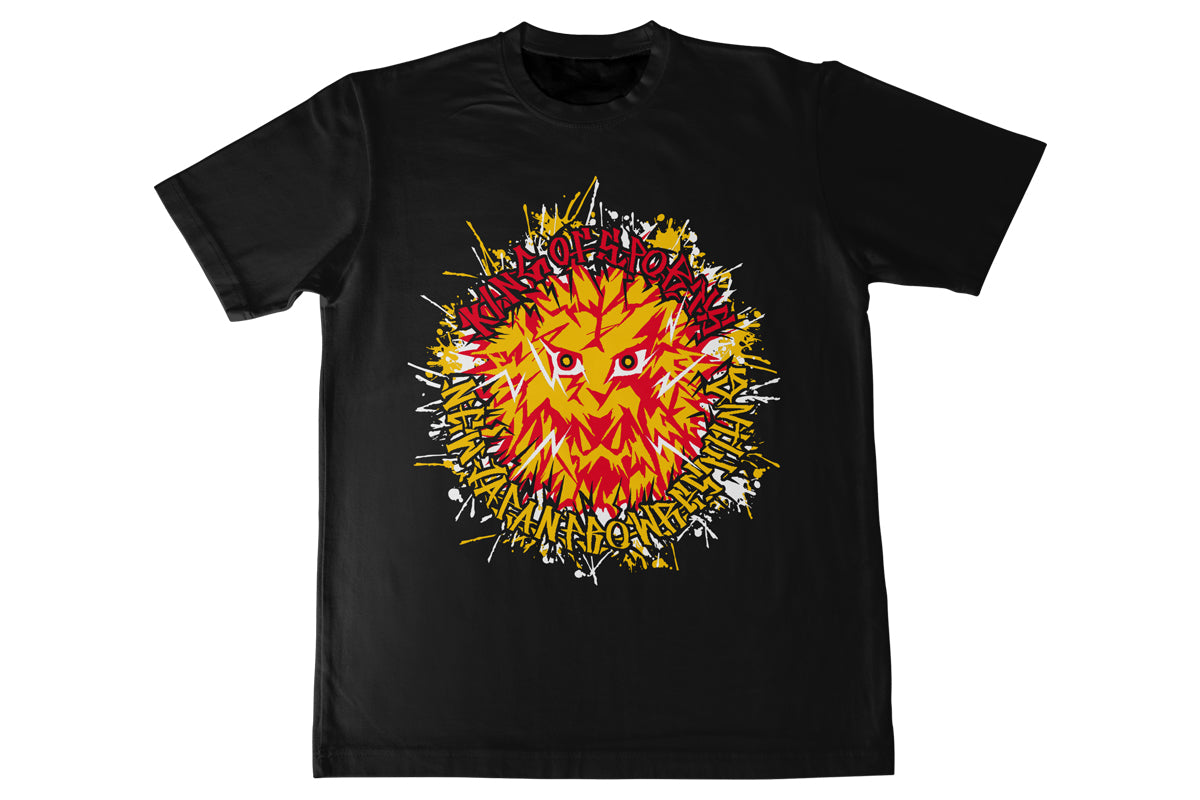 ライオンマーク ドライTシャツ（2026・ブラック×カラーロゴ）
