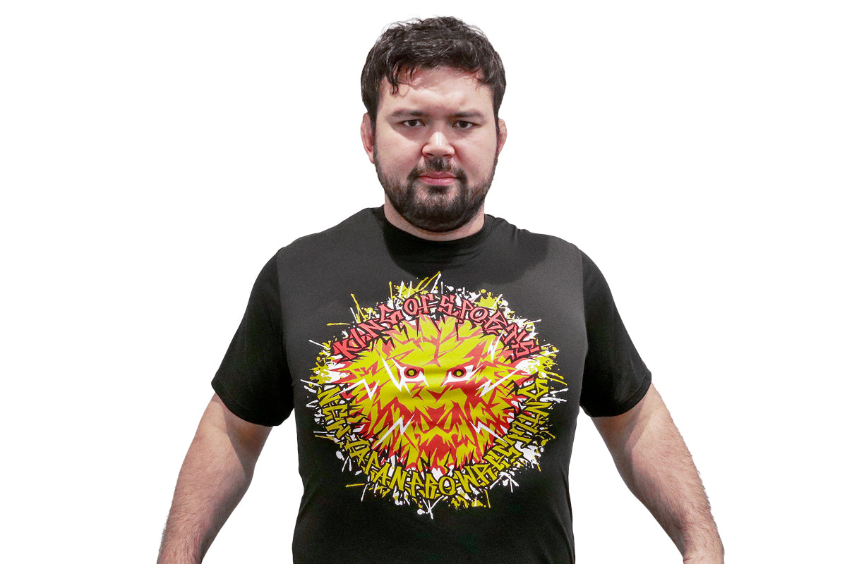 ライオンマーク ドライTシャツ（2026・ブラック×カラーロゴ）