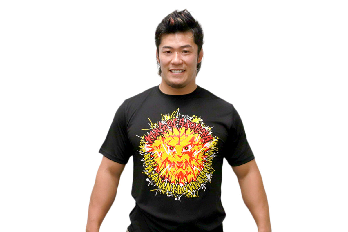 ライオンマーク ドライTシャツ（2026・ブラック×カラーロゴ）