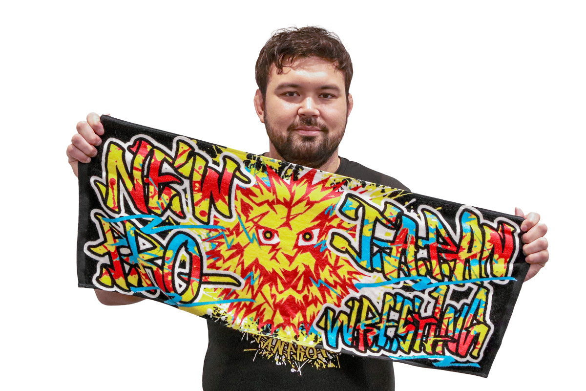 ライオンマーク フェイスタオル（2026・ブラック×カラーロゴ）