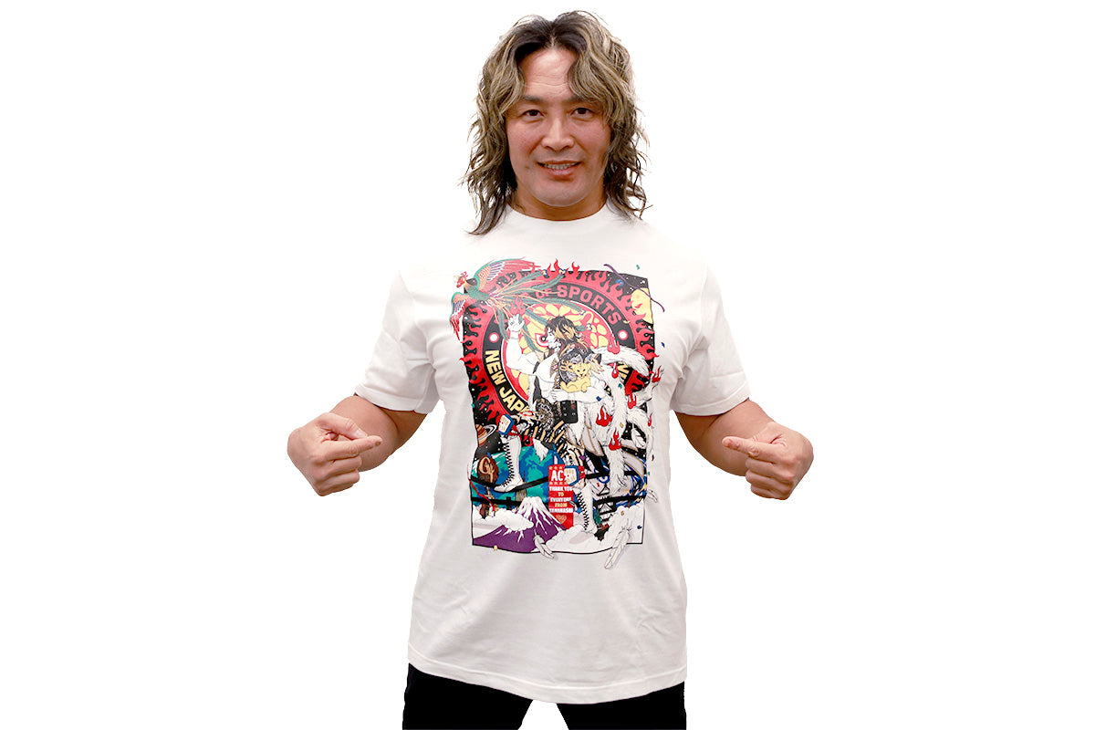 WK20 棚橋弘至×中村佑介 Tシャツ（ホワイト）
