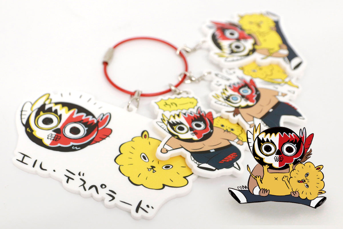 川尻こだま キーホルダー エル・デスペラード × 川尻こだま コラボアクリルキーホルダーセット