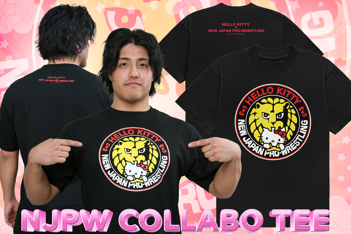 新日本プロレス×ハローキティ コラボTシャツ（HELLO KITTY meets Lion-mark 2026）