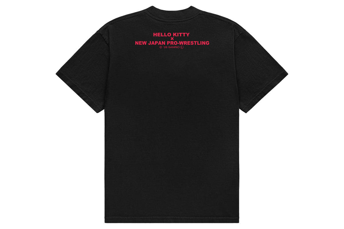 新日本プロレス×ハローキティ コラボTシャツ（HELLO KITTY meets Lion-mark 2026）