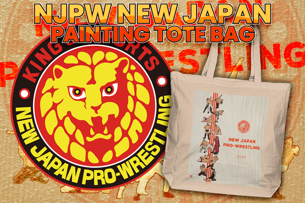 新日本プロレス「NEW JAPAN PAINTING」トートバッグ （紅白）