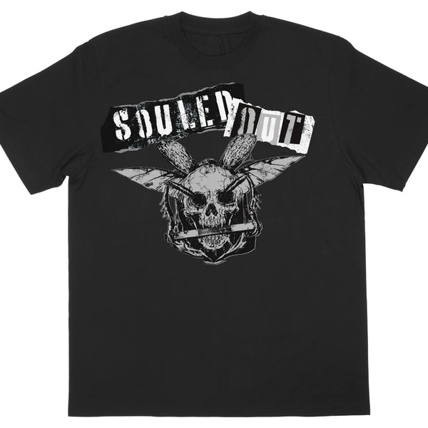 成田蓮「SOULED OUT」Tシャツ（ブラック×シルバー）