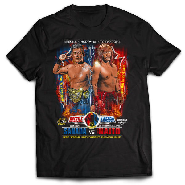 WK18 SANADA vs 内藤哲也 対戦記念Tシャツ