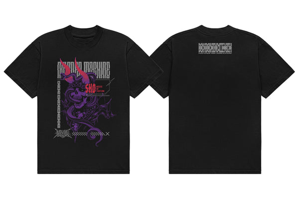 SHO「DEVIL HORN SKULL」Tシャツ