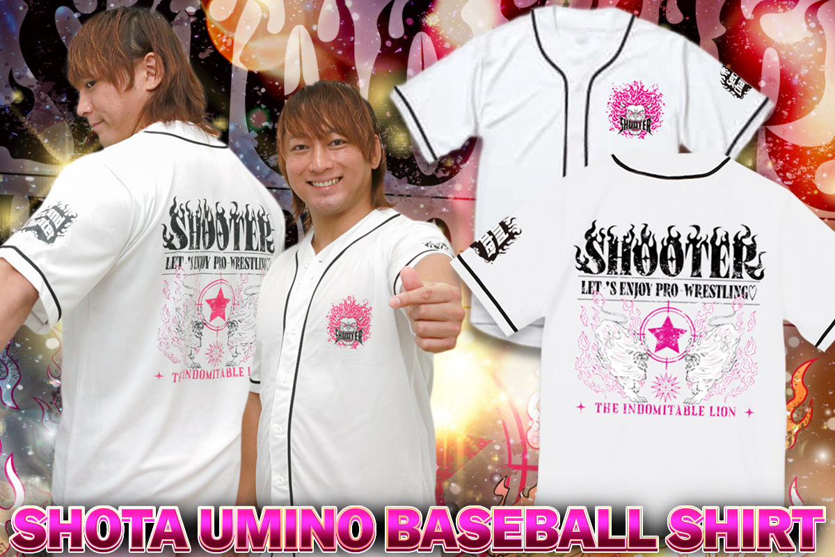 海野翔太「INDOMITABLE LION」ベースボールシャツ