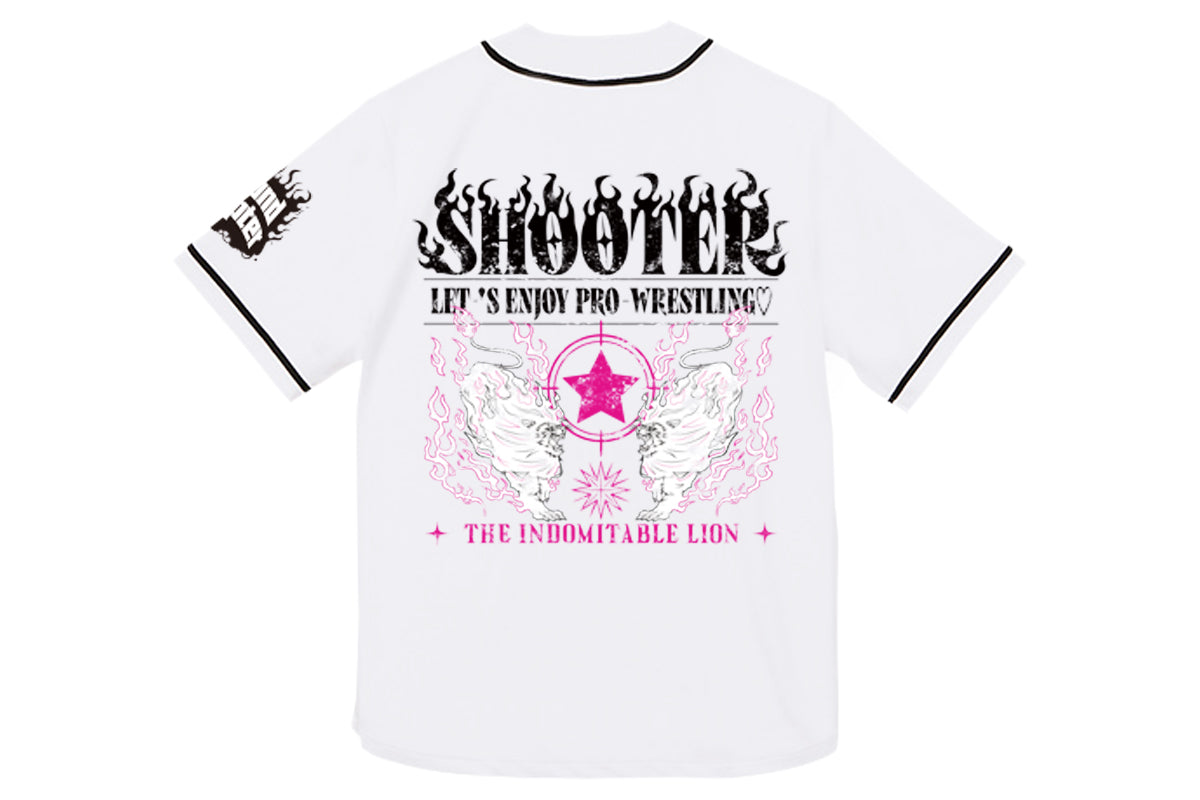 海野翔太「INDOMITABLE LION」ベースボールシャツ