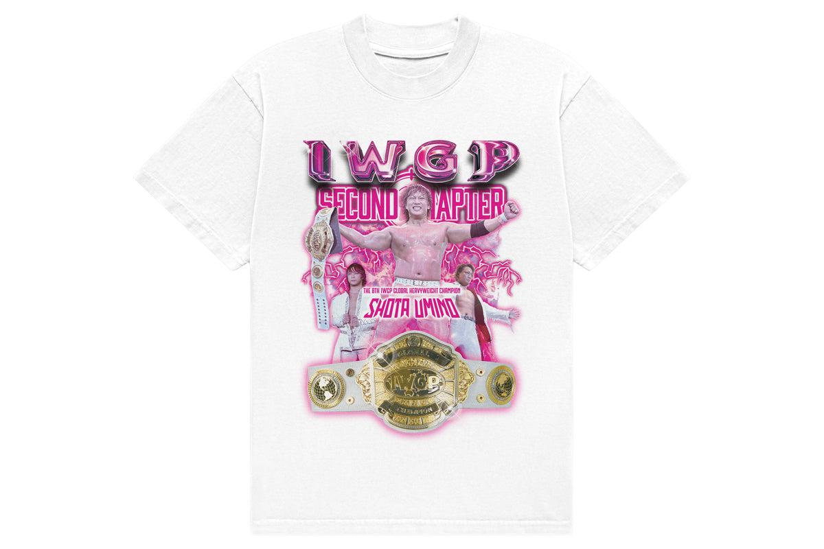 【7/26以降お届け】海野翔太 第8代 IWGP GLOBALヘビー級王座 戴冠記念Tシャツ