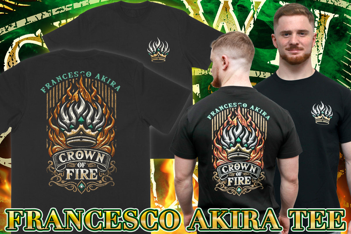 フランシスコ・アキラ「CROWN OF FIRE」Tシャツ