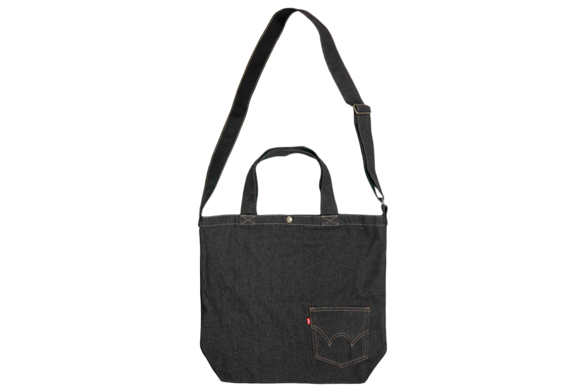 ウルフアロン×EDWIN デニム2wayバッグ（BLACK）