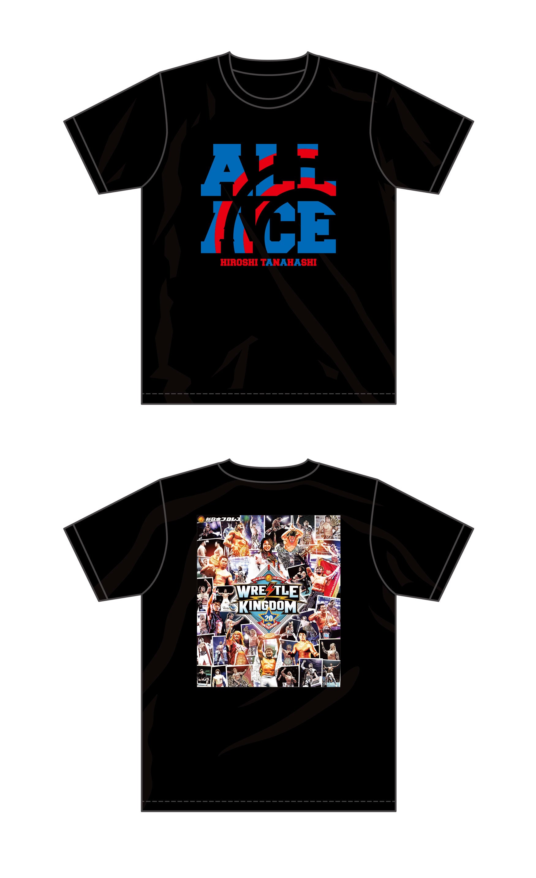 棚橋弘至「ALL ACE」Tシャツ（ブラック）
