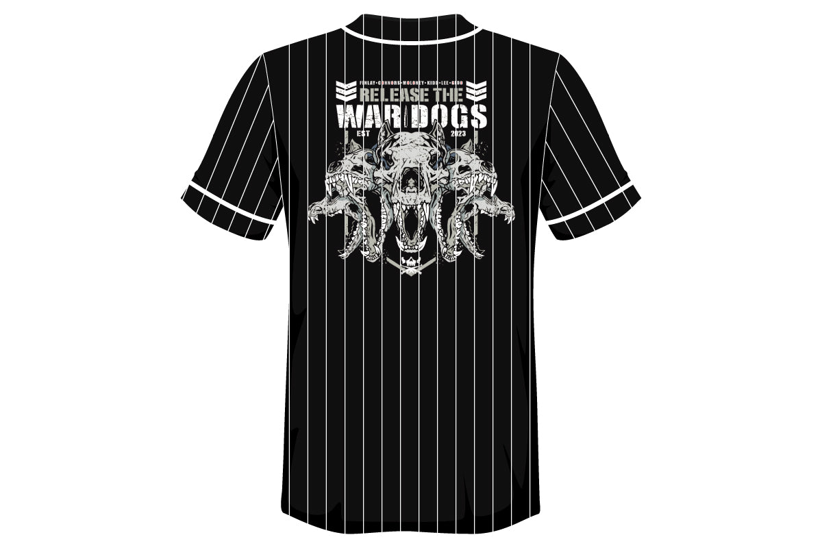 BULLET CLUB WAR DOGS「RELEASE THE WAR DOGS」ベースボールシャツ