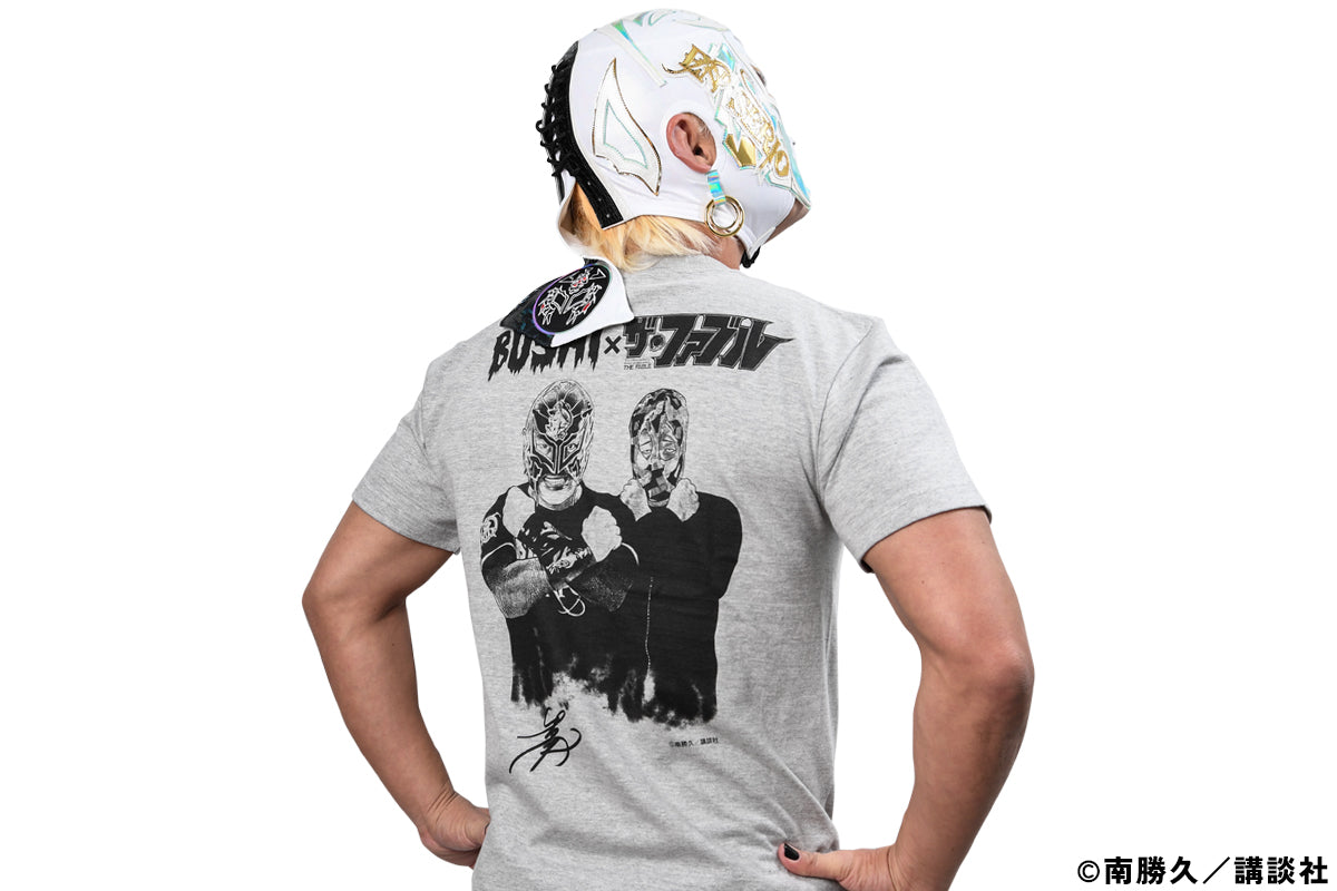 BUSHI×ザ・ファブル コラボTシャツ（グレー×ブラック）