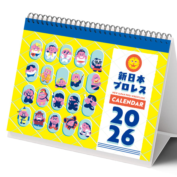 2026年 新日本プロレス カレンダー（卓上タイプ A5サイズ）