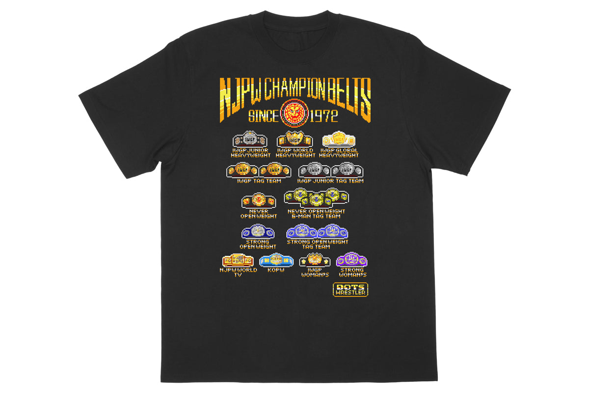 NJPWチャンピオンベルト dotswrestler Tシャツ