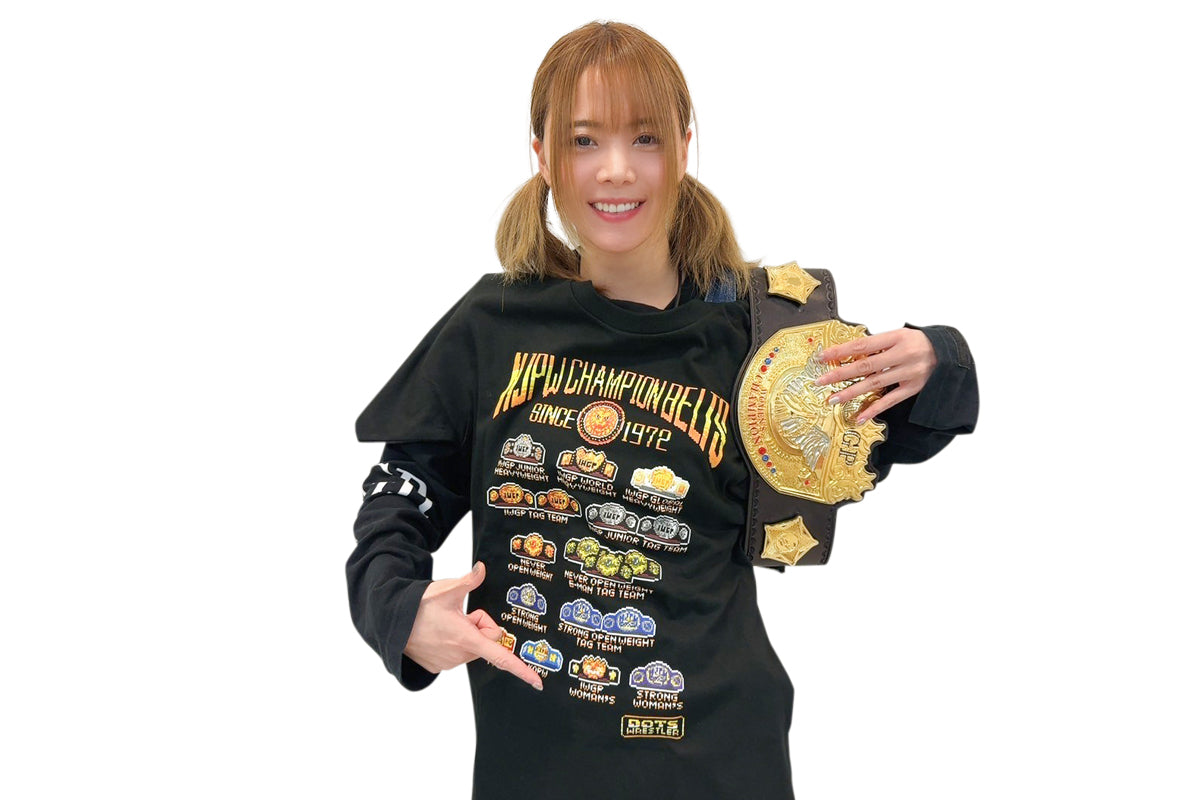 NJPWチャンピオンベルト dotswrestler Tシャツ