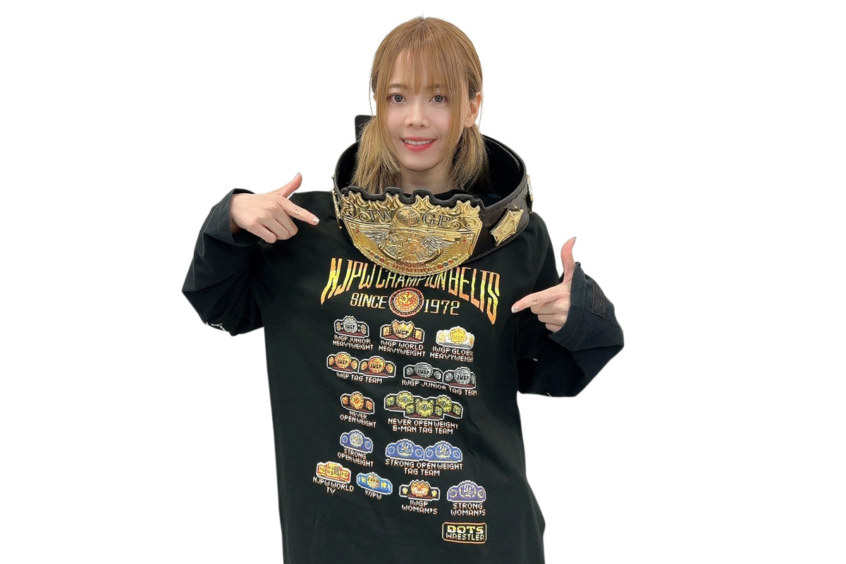 NJPWチャンピオンベルト dotswrestler Tシャツ