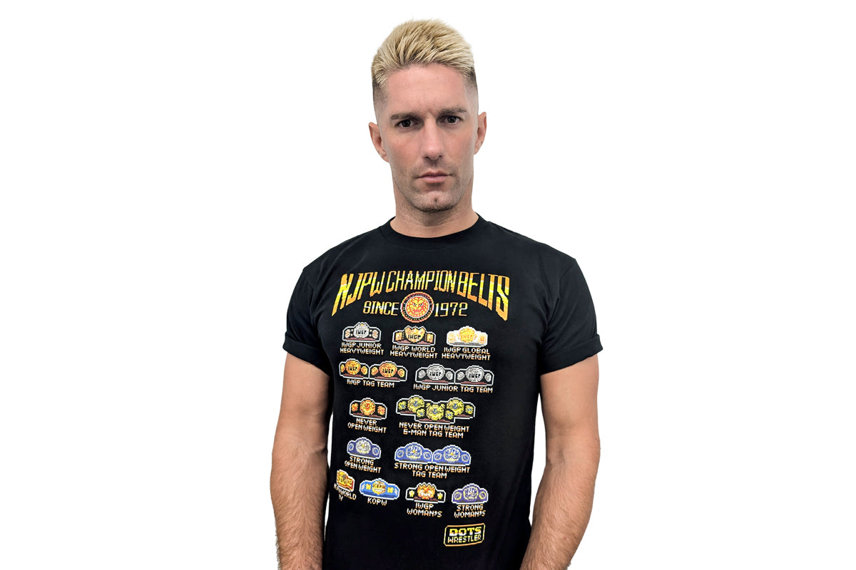 NJPWチャンピオンベルト dotswrestler Tシャツ