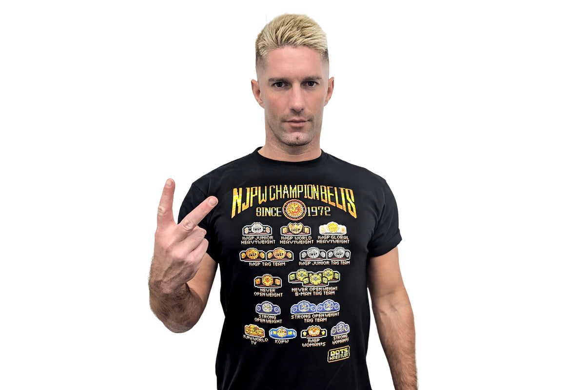 NJPWチャンピオンベルト dotswrestler Tシャツ