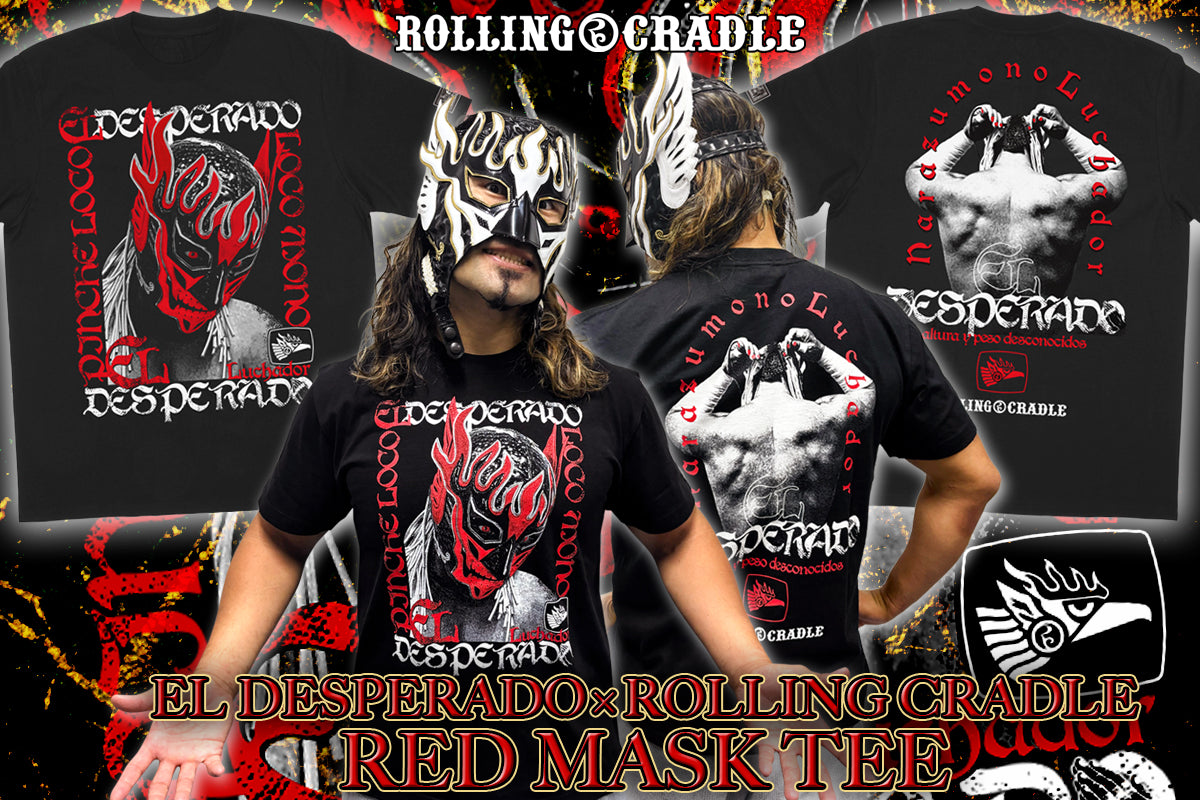 エル・デスペラード×ROLLING CRADLE RED MASK TEE