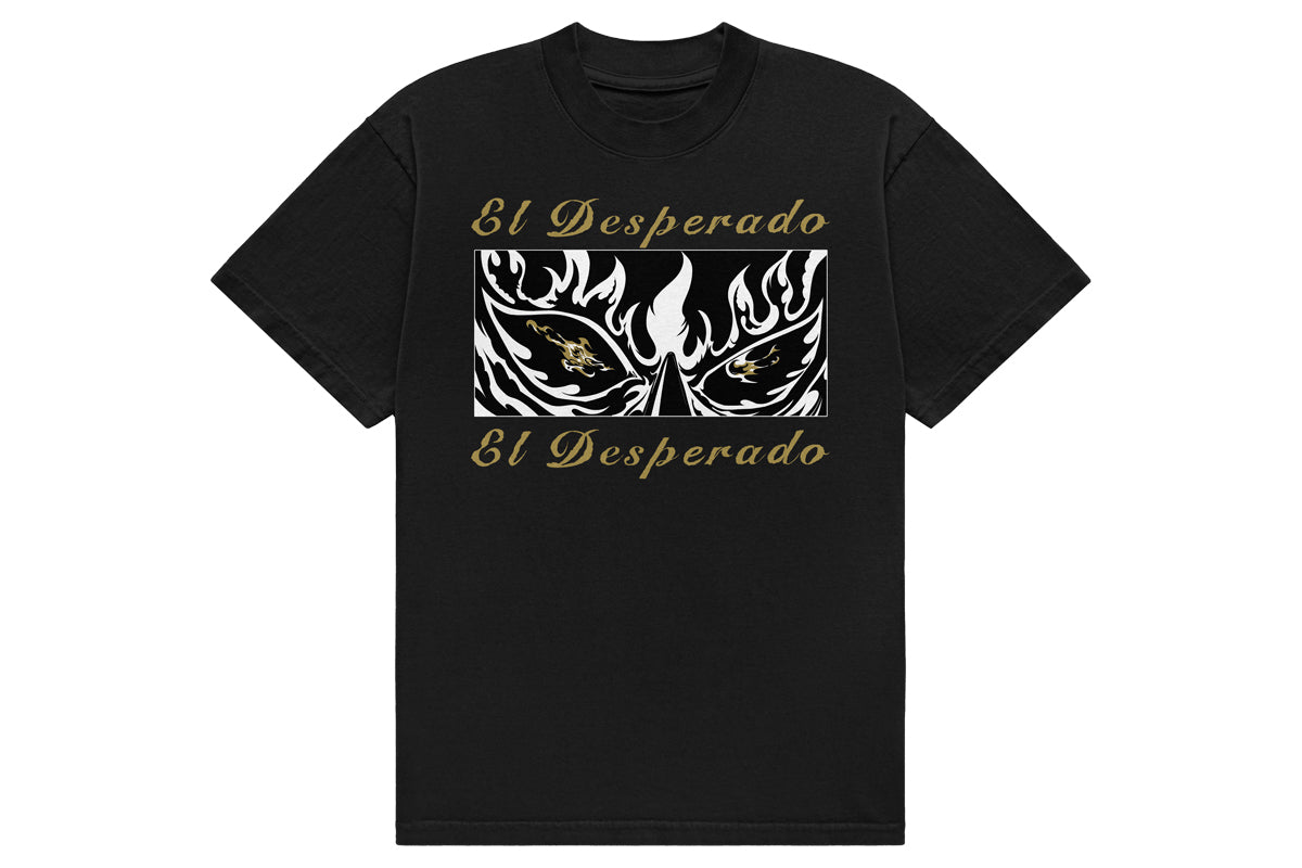エル・デスペラード × 田中かえ コラボTシャツ（ブラック・2026）