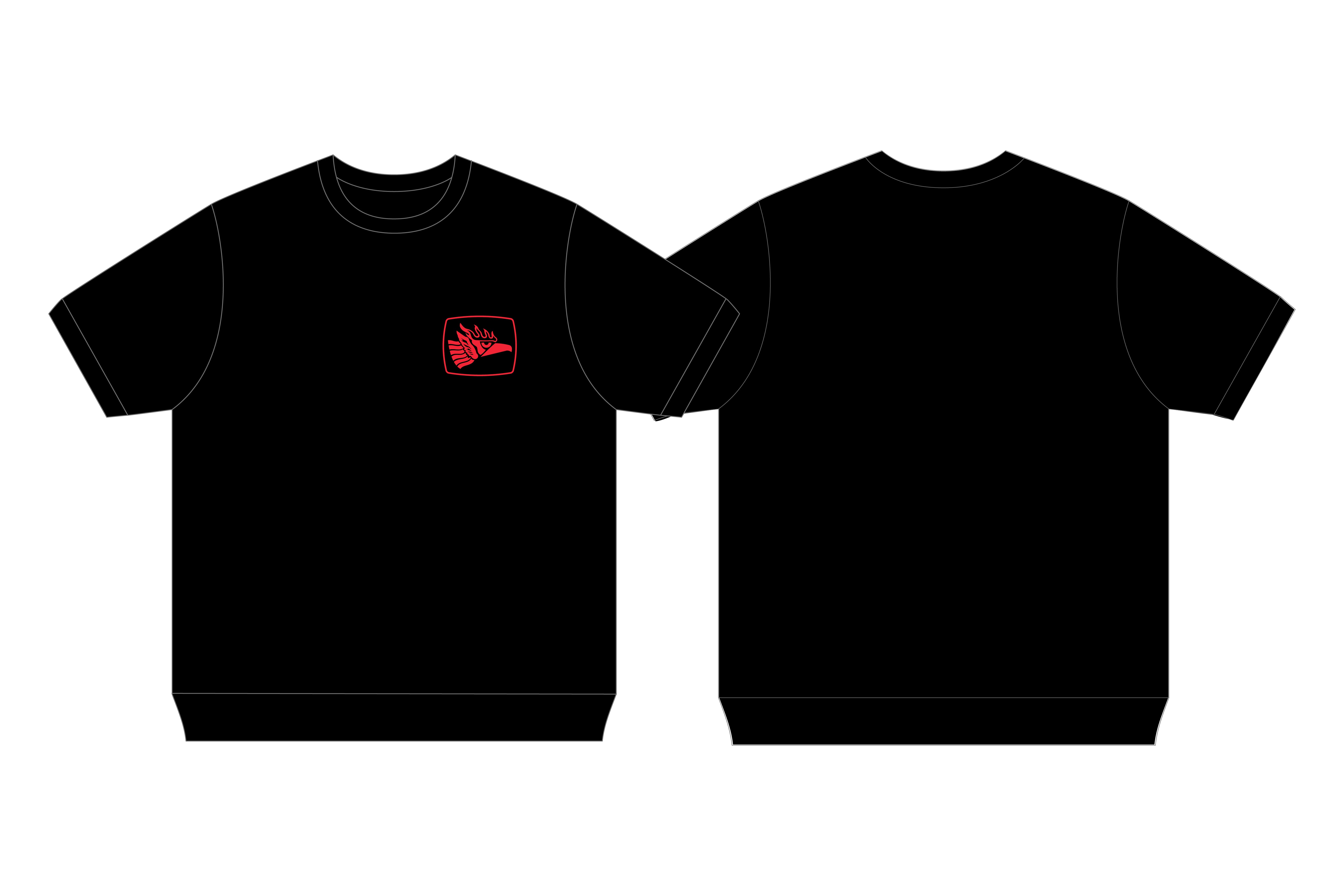 【値下げ　】 エル・デスペラード ブラック×レッドver. エル・デスペラード×ROLLING CRADLE RED MASK TEE