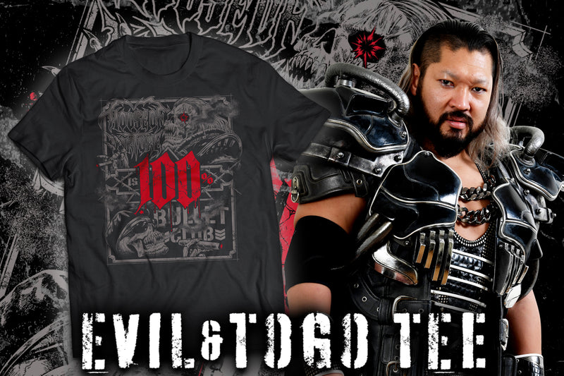EVIL＆ディック東郷「HOUSE OF TORTURE IS 100% BULLET CLUB」Tシャツ