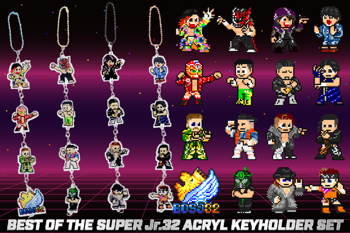 【6/11以降お届け】「dotswrestler」つながるアクリルキーホルダー（BOSJ32）/Cセット