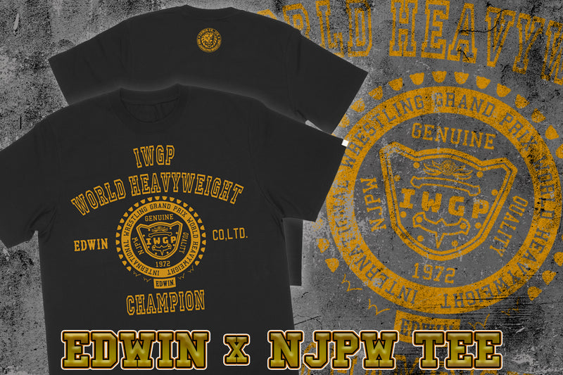 EDWIN×NJPW コラボTシャツ（IWGP WORLD HEAVY WEIGHT CHAMPION）