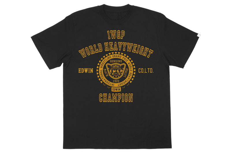 EDWIN×NJPW コラボTシャツ（IWGP WORLD HEAVY WEIGHT CHAMPION）