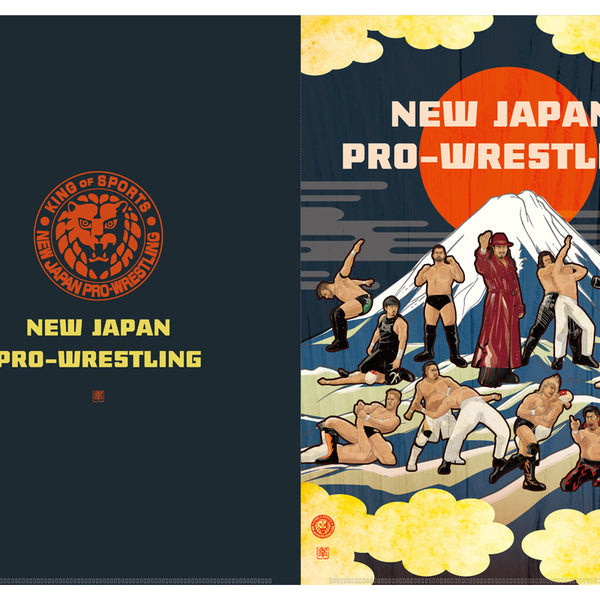 NEW JAPAN PAINTING」クリアファイル＆フレークシールセット(太陽と富士山)