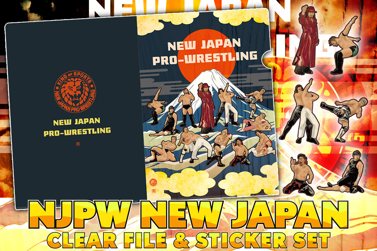 NEW JAPAN PAINTING」クリアファイル＆フレークシールセット(太陽と富士山)
