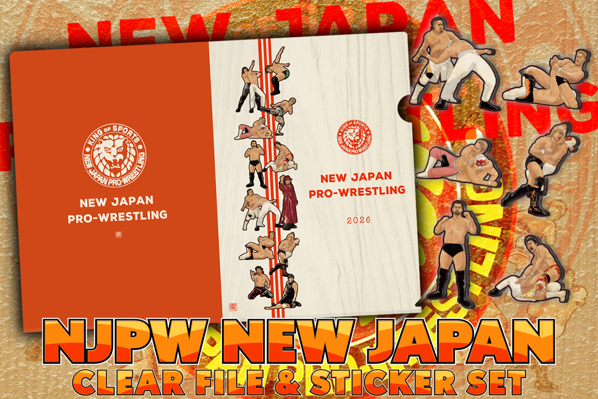 NEW JAPAN PAINTING」クリアファイル＆フレークシールセット(紅白)
