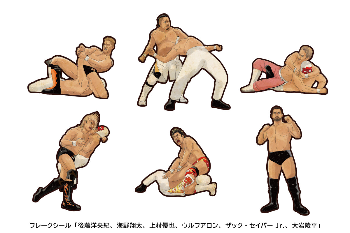 NEW JAPAN PAINTING」クリアファイル＆フレークシールセット(紅白)
