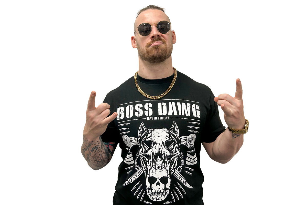 デビッド・フィンレー「BOSS DAWG」Tシャツ