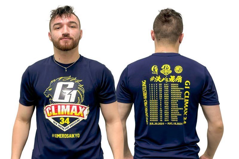 G1 CLIMAX 34 大会記念 ドライTシャツ（ネイビー）