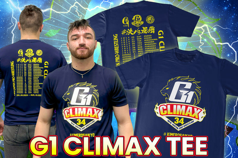 G1 CLIMAX 34 大会記念 ドライTシャツ（ネイビー）