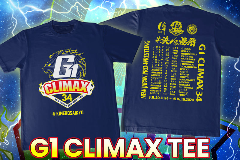 G1 CLIMAX 34 大会記念 ドライTシャツ（ネイビー）