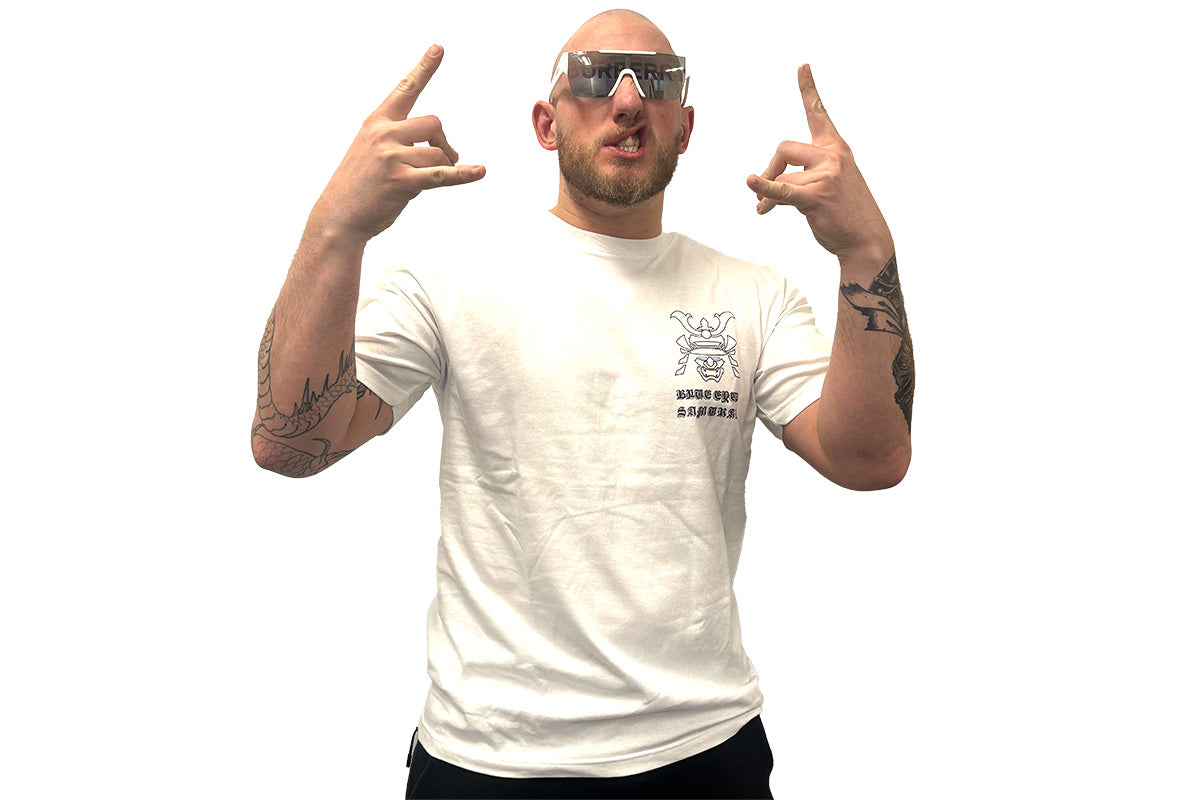 ゲイブ・キッド「BLUE EYED SAMURAI」Tシャツ（ホワイト）