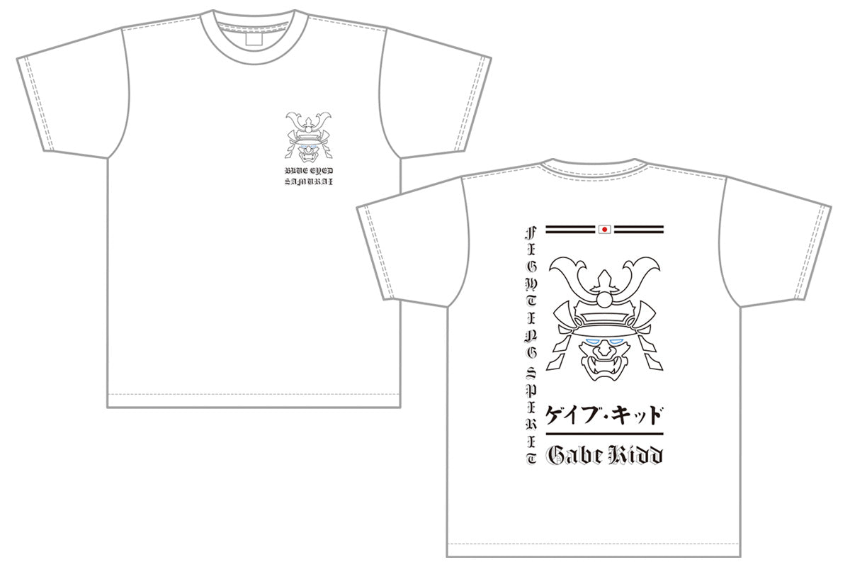 ゲイブ・キッド「BLUE EYED SAMURAI」Tシャツ（ホワイト）