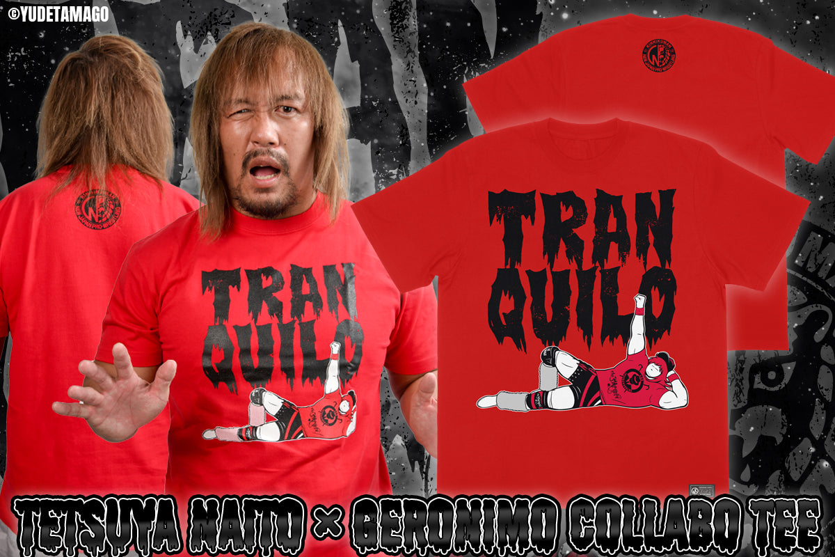 キン肉マンコラボ 内藤哲也×ジェロニモ「TRANQUILO」Tシャツ（レッド）