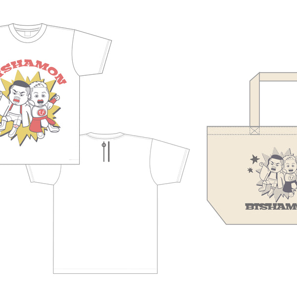 11月下旬以降お届け】後藤洋央紀＆YOSHI-HASHI「BISHAPYON」Tシャツ